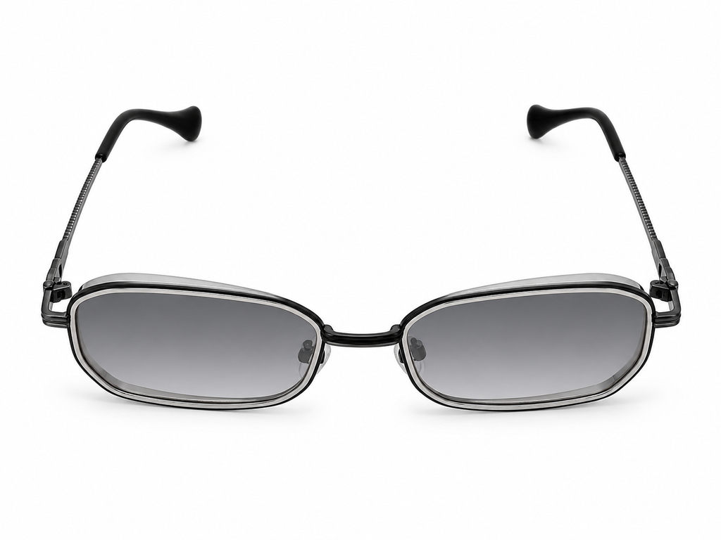 Silver Mercury Rectangle Sunglasses
