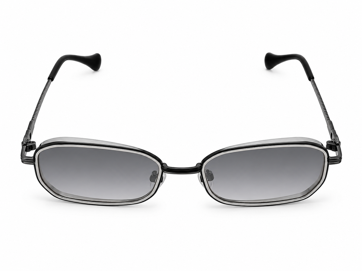 Silver Mercury Rectangle Sunglasses