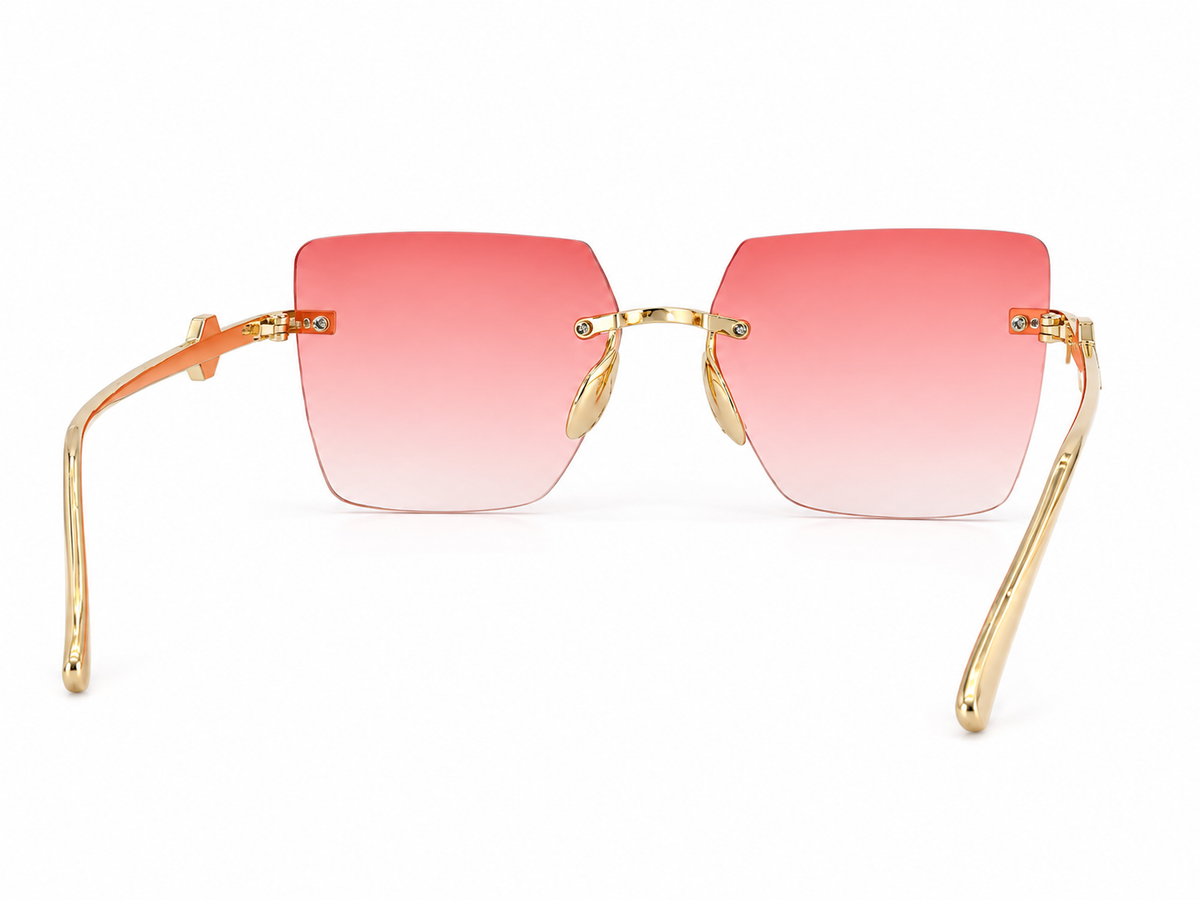 Luxury Rimless Gradient Sunglasses