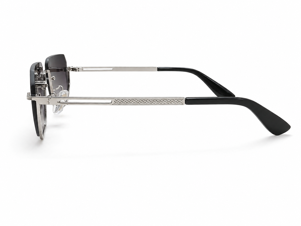 Geometric Rimless Sunglasses