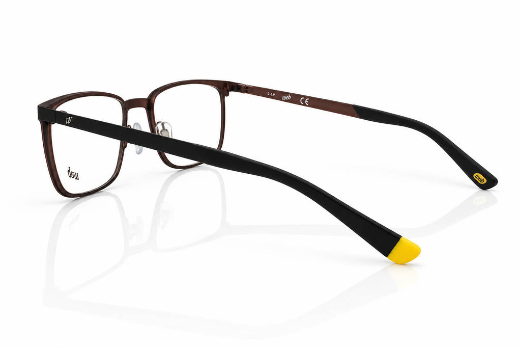 WEB WE5230 002 – Ultra-Lightweight Rectangular Eyeglasses