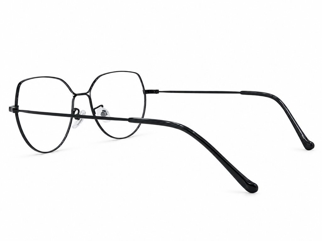 Elegant Geometric Butterfly Metal Eyeglasses for Women