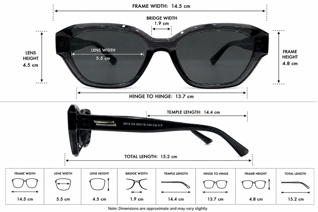 Geometric Square Polarized Sunglasses for Women