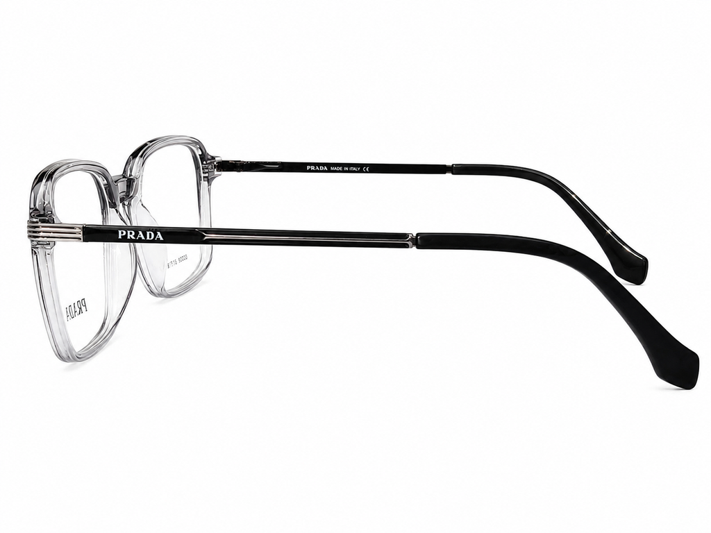 Luxury Square Eyeglasses - Metallic Sides
