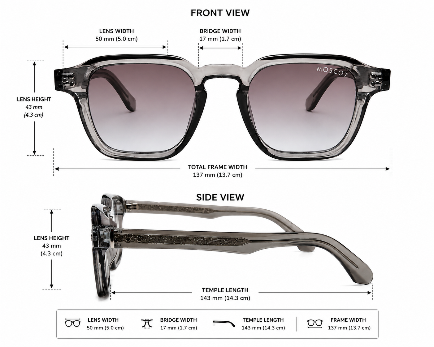 Unisex Square Stylish Sunglasses