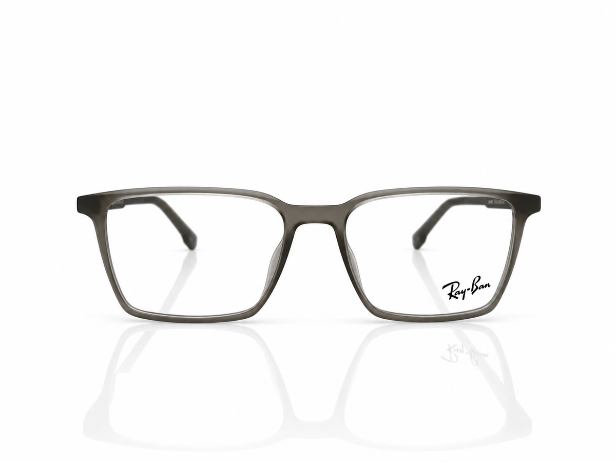 Rectangular Eyeglasses with Polarized Clip-On Sunglass Attachment – 8090