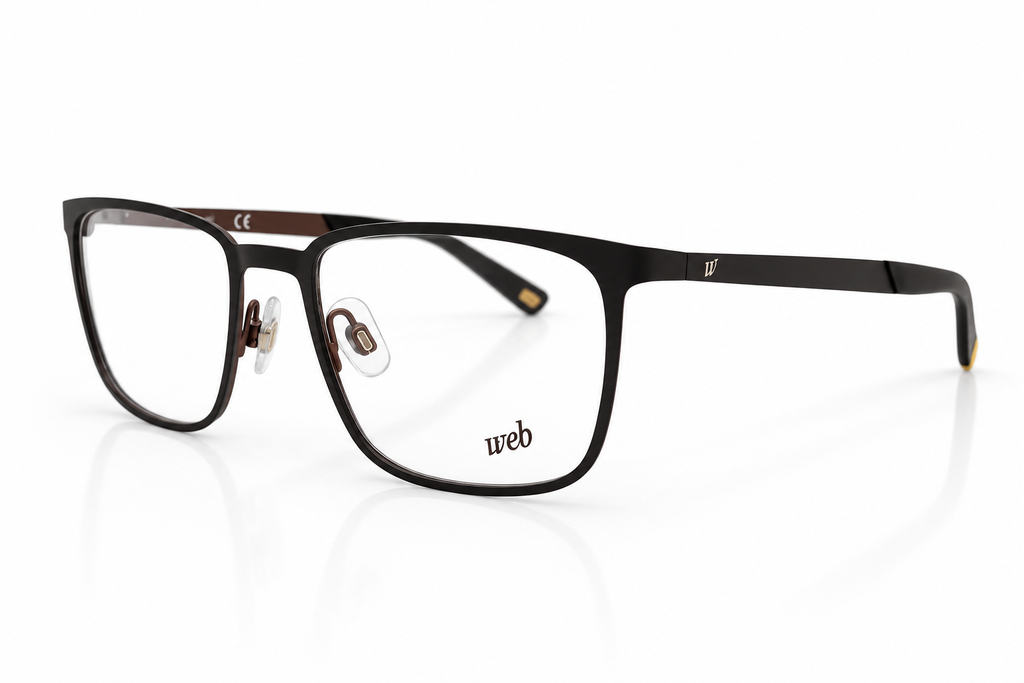 WEB WE5230 002 – Ultra-Lightweight Rectangular Eyeglasses