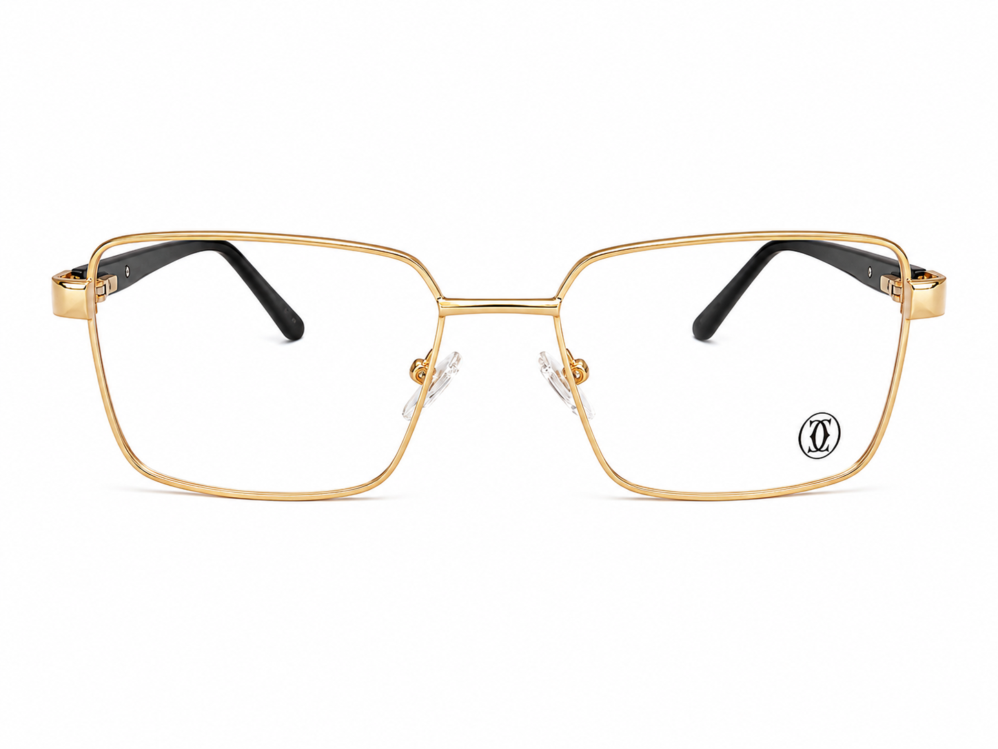 Modern Square Metal Eyeglasses Frame for Men & Women
