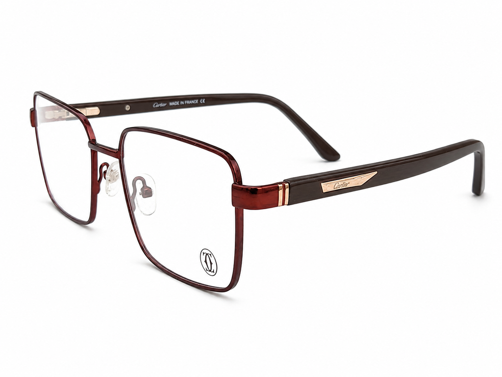 Modern Square Metal Eyeglasses Frame for Men & Women