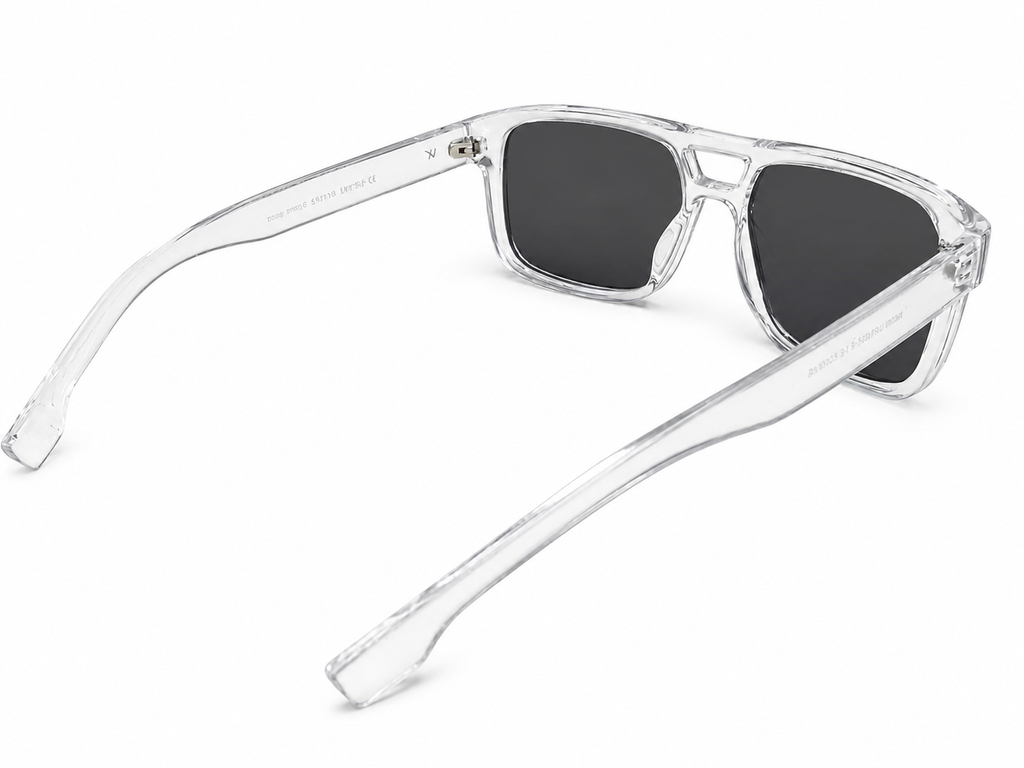 Clear Transparent Square Sunglasses For Men & Women