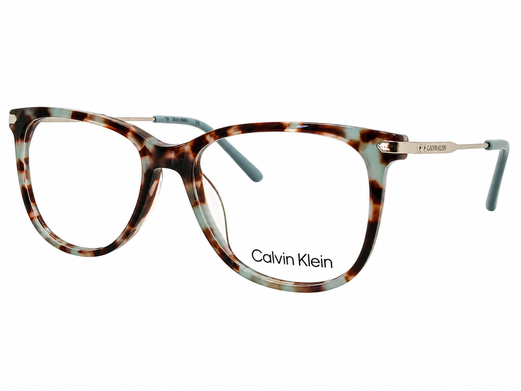 Calvin Klein CK5462 222 Eyeglasses – Sage Tortoise Soft Cat-Eye Wayfarer Frame