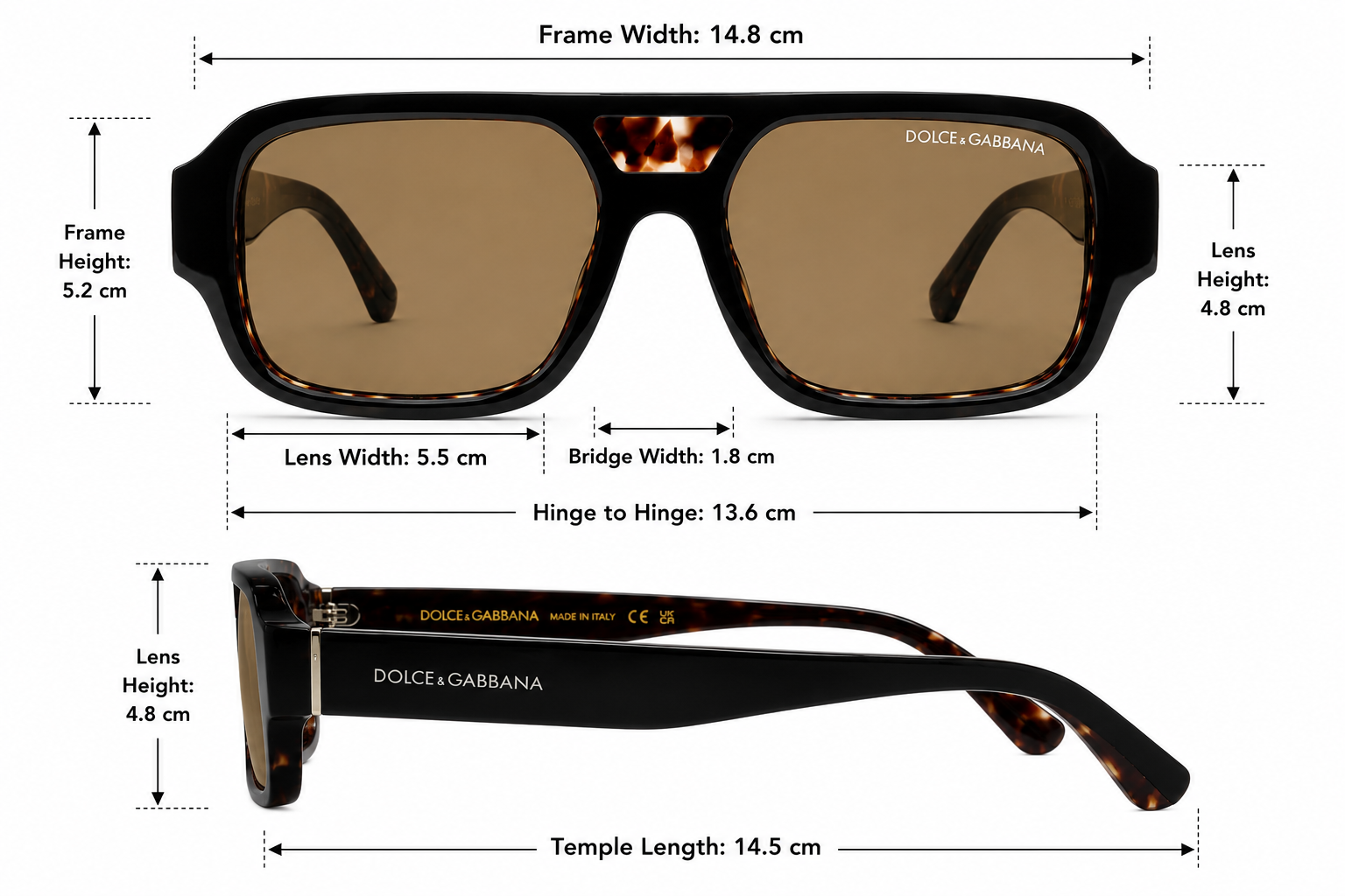 Classic Oversized Square Sunglasses – Premium Acetate Frame