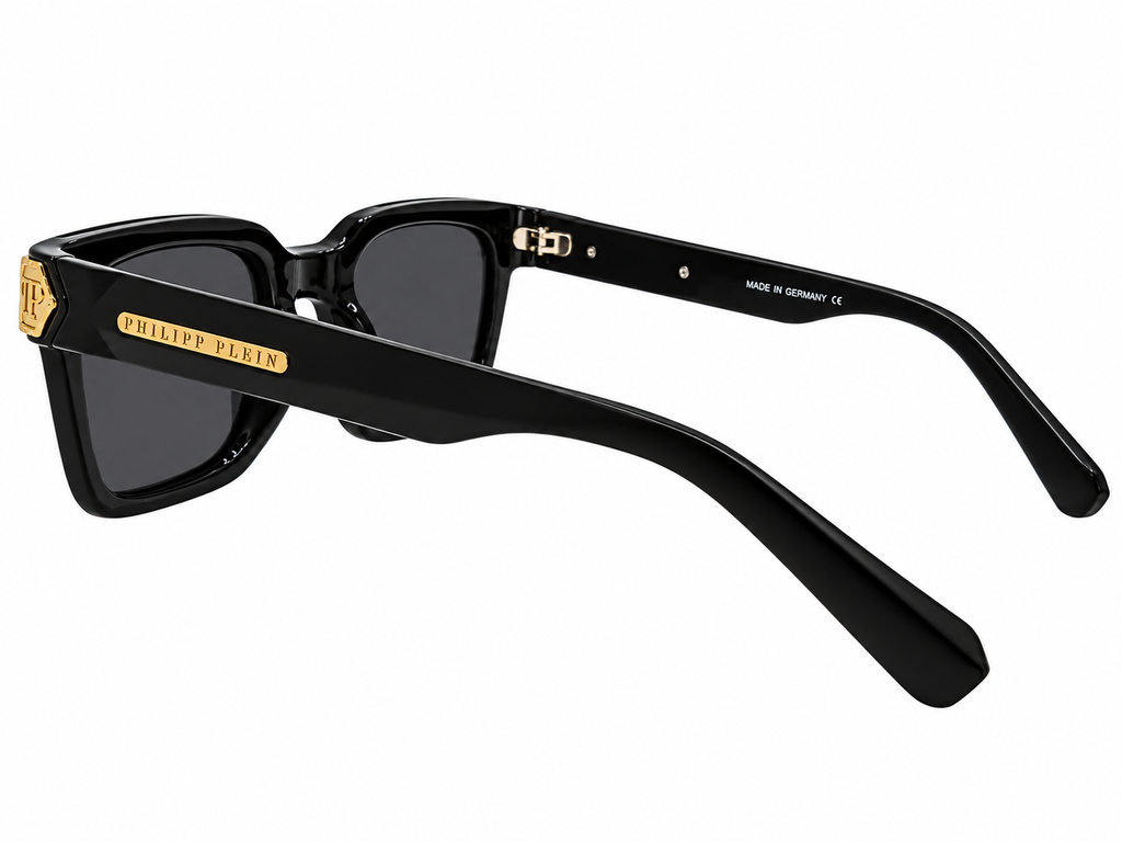 Philipp Plein Style Premium Black Sunglasses – Gold Detail