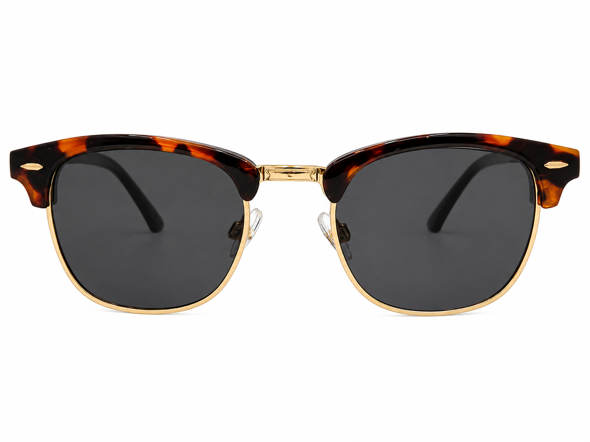 Foster Grant Polarized Sunglasses – Tortoiseshell & Gold Clubmaster Sunglass