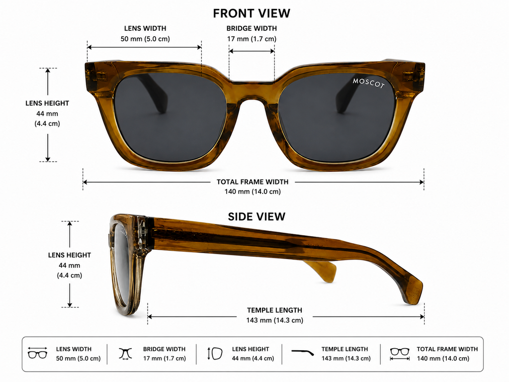 Classic Square Sunglasses – Unisex | Champagne