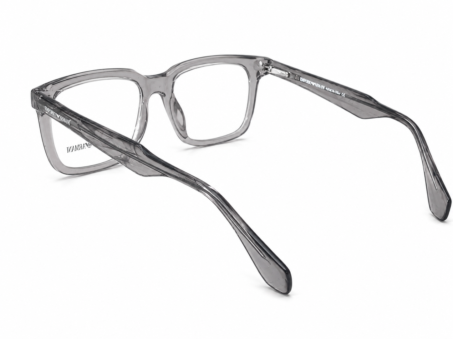 Premium Square Eyeglasses – Transparent Smoke Grey Frame | 53-17-149