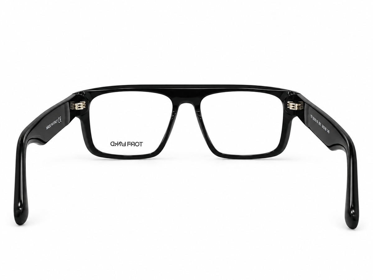 Premium Handmade Acetate Rectangular Eyeglasses – Black Optical Frame