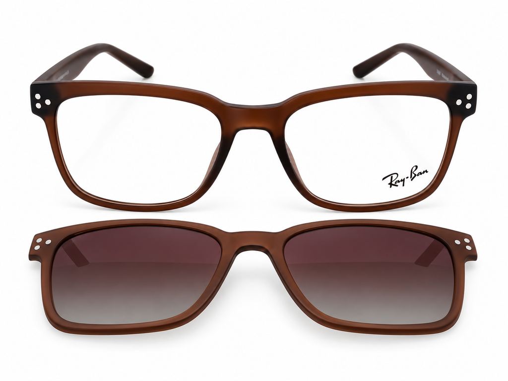 2 in 1 Polarized Attachment Eyeglasses - RX8076