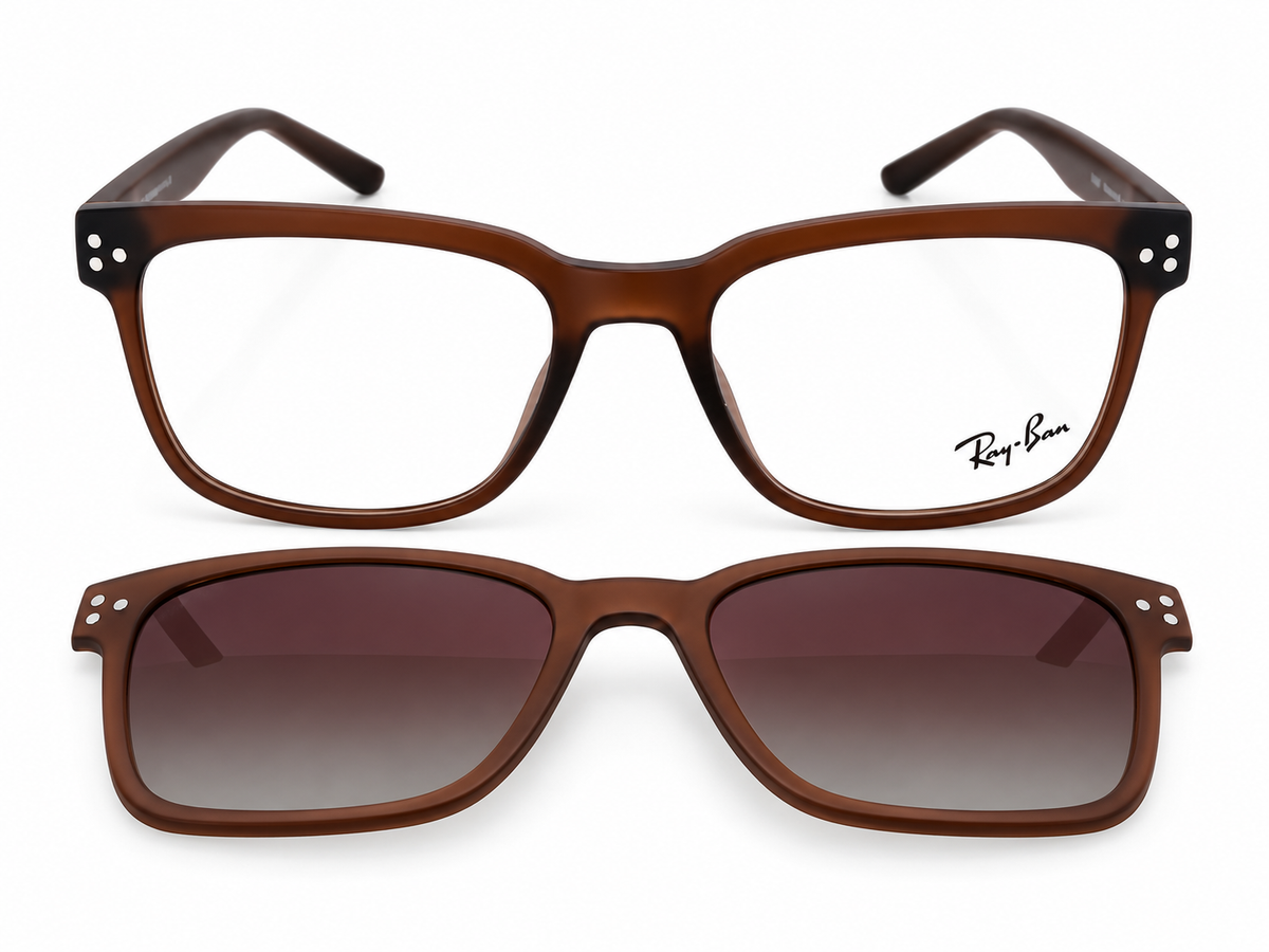 2 in 1 Polarized Attachment Eyeglasses - RX8076