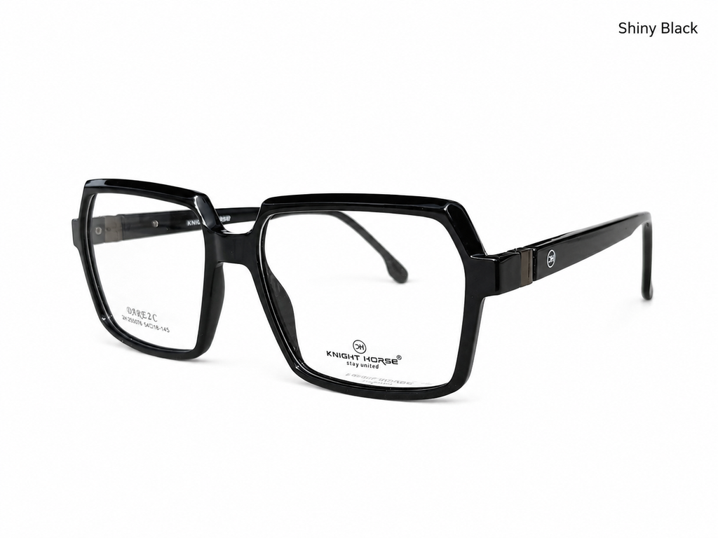 Premium Geometric Square Eyeglass Frame – Lightweight Plastic Optical Glasses for Men & Women