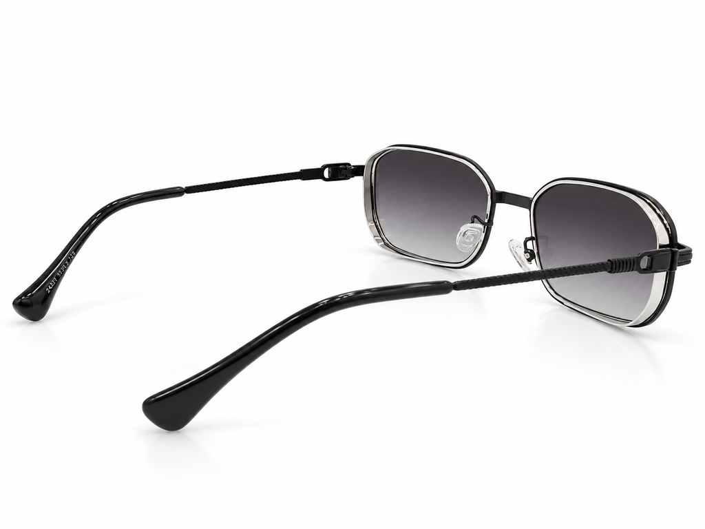 Silver Mercury Rectangle Sunglasses