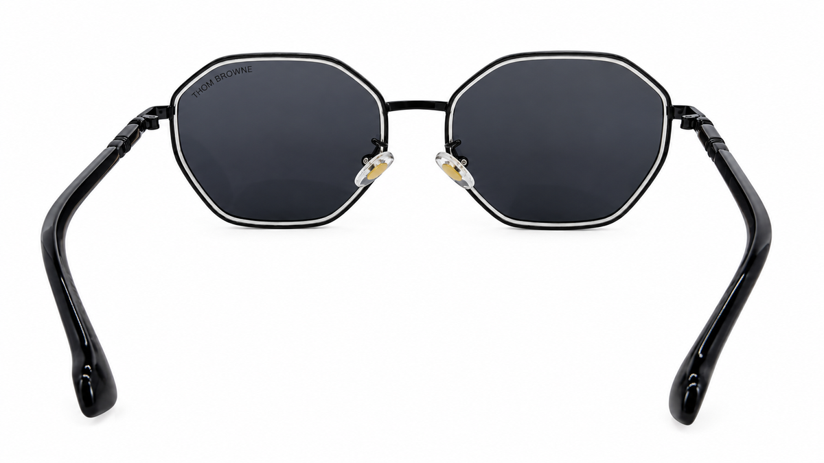 Geometric Metal Frame Sunglasses
