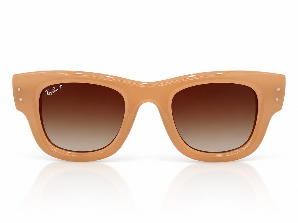 Wayfarer Puffer RB4940 Unisex Sunglasses – Polished Nude Tan
