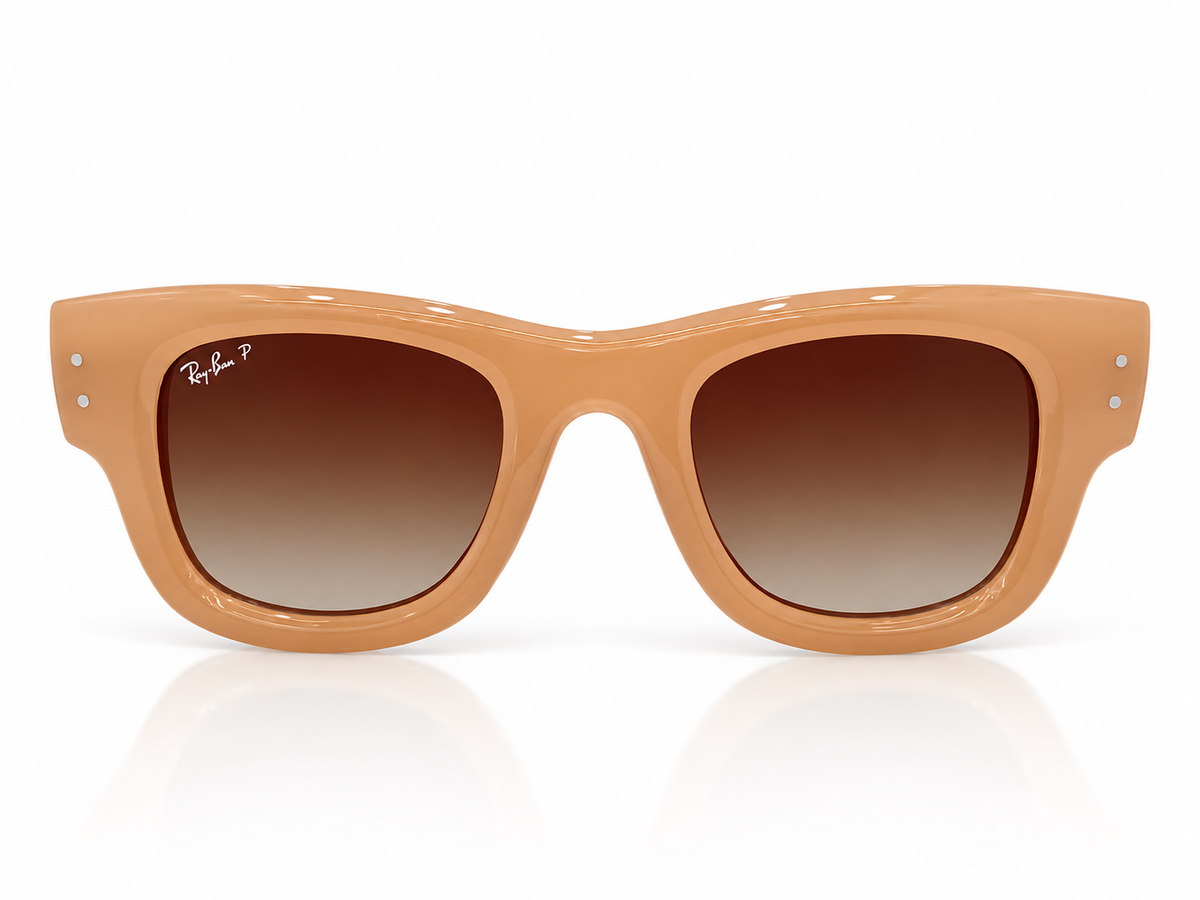 Wayfarer Puffer RB4940 Unisex Sunglasses – Polished Nude Tan