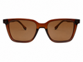 Brown Square Sunglasses – Lightweight Unisex Fashion Eyewear