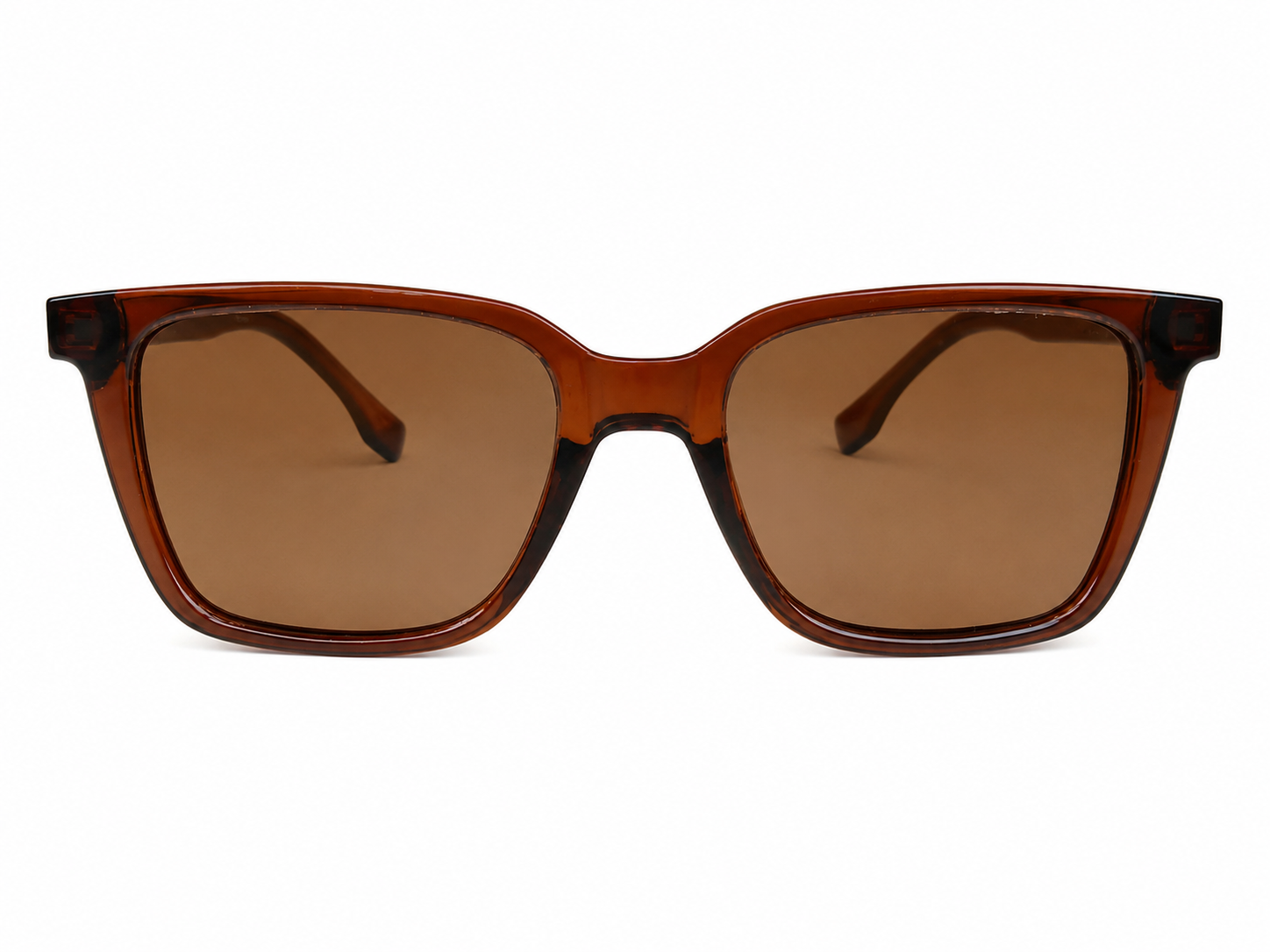 Brown Square Sunglasses – Lightweight Unisex Fashion Eyewear