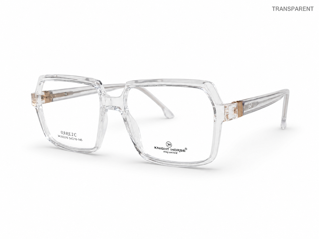 Premium Geometric Square Eyeglass Frame – Lightweight Plastic Optical Glasses for Men & Women