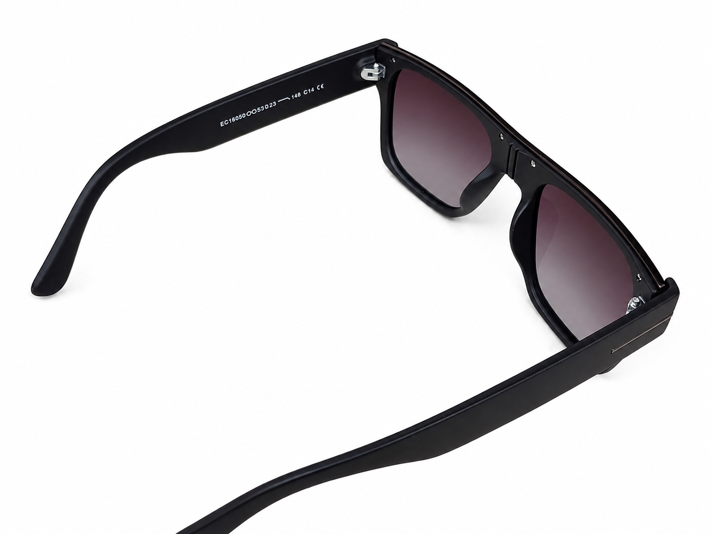 Black Oversized Shield Sunglasses For Men