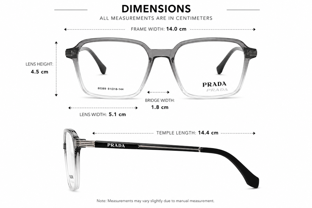 Luxury Square Eyeglasses - Metallic Sides