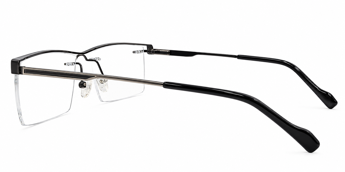 May & Baches 6223 Semi-Rimless Rectangular Eyeglasses