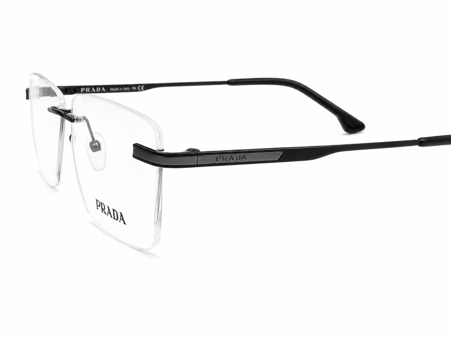 Rimless Square Eyeglasses Frame for Men & Women