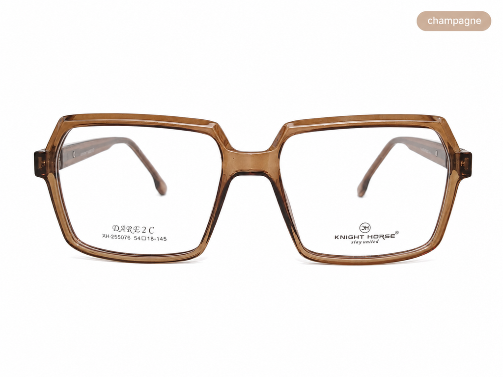 Premium Geometric Square Eyeglass Frame – Lightweight Plastic Optical Glasses for Men & Women