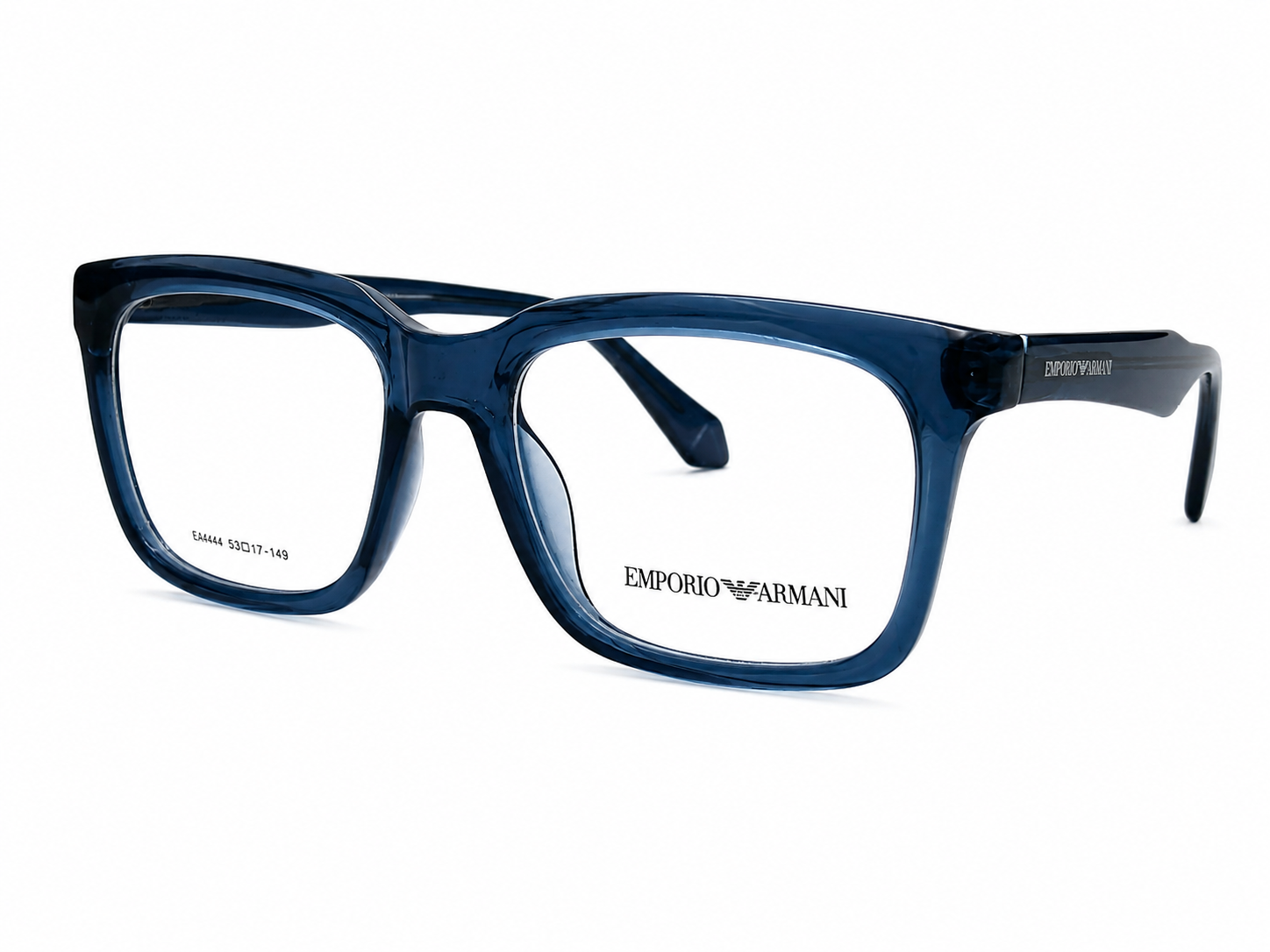 Premium Square Eyeglasses – Transparent Smoke Grey Frame | 53-17-149