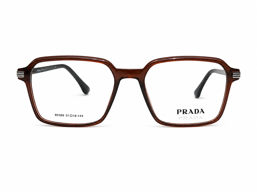 Luxury Square Eyeglasses - Metallic Sides