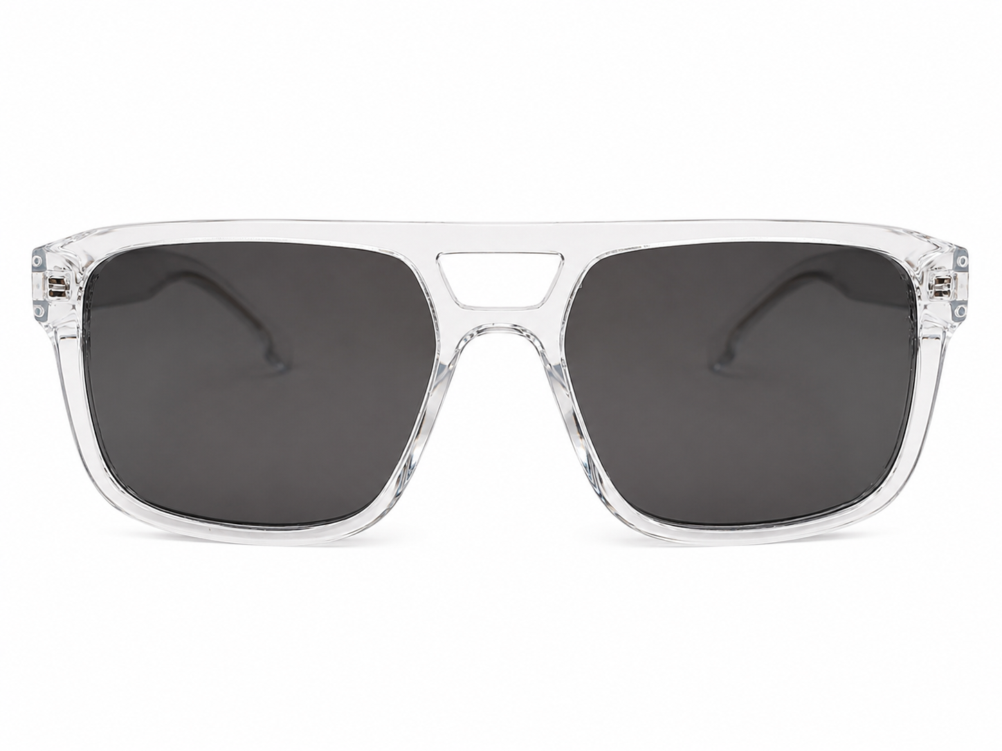 Clear Transparent Square Sunglasses For Men & Women