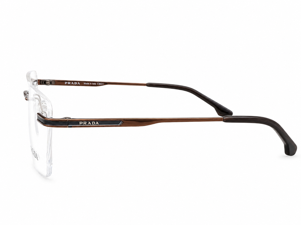 Rimless Square Eyeglasses Frame for Men & Women