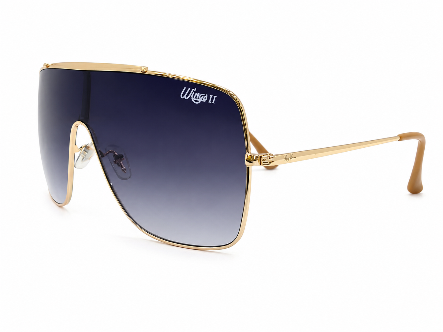 Oversized Shield Sunglasses – Gradient Lens