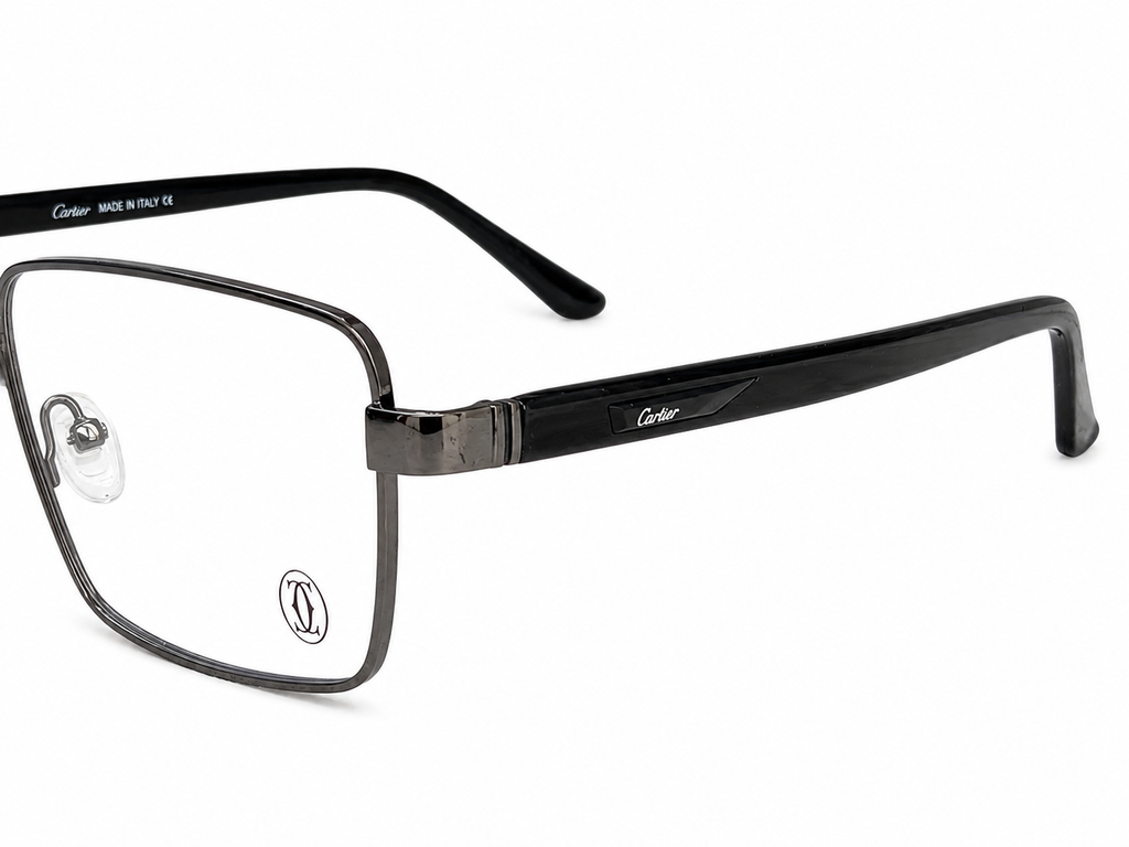 Modern Square Metal Eyeglasses Frame for Men & Women