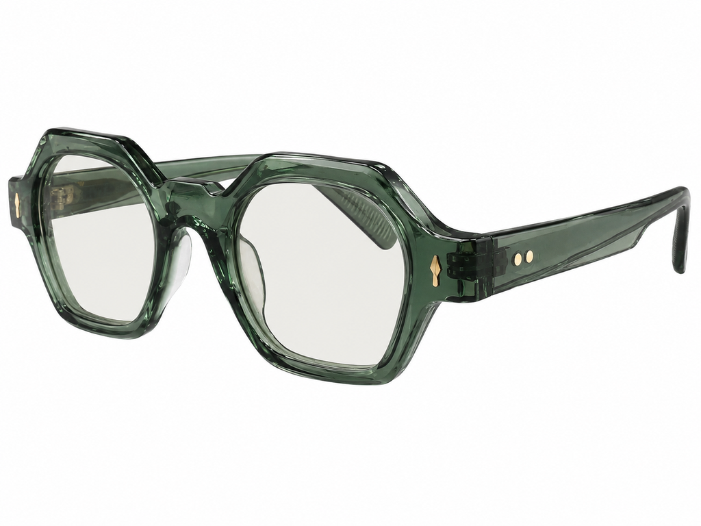 Geometric Classy Fashion Sunglasses – Smoke Green