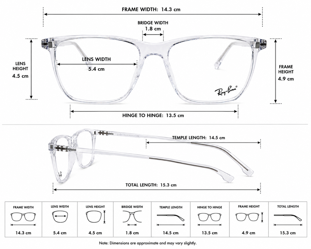 Magnetic Clip-On Eyeglasses – Transparent Frame