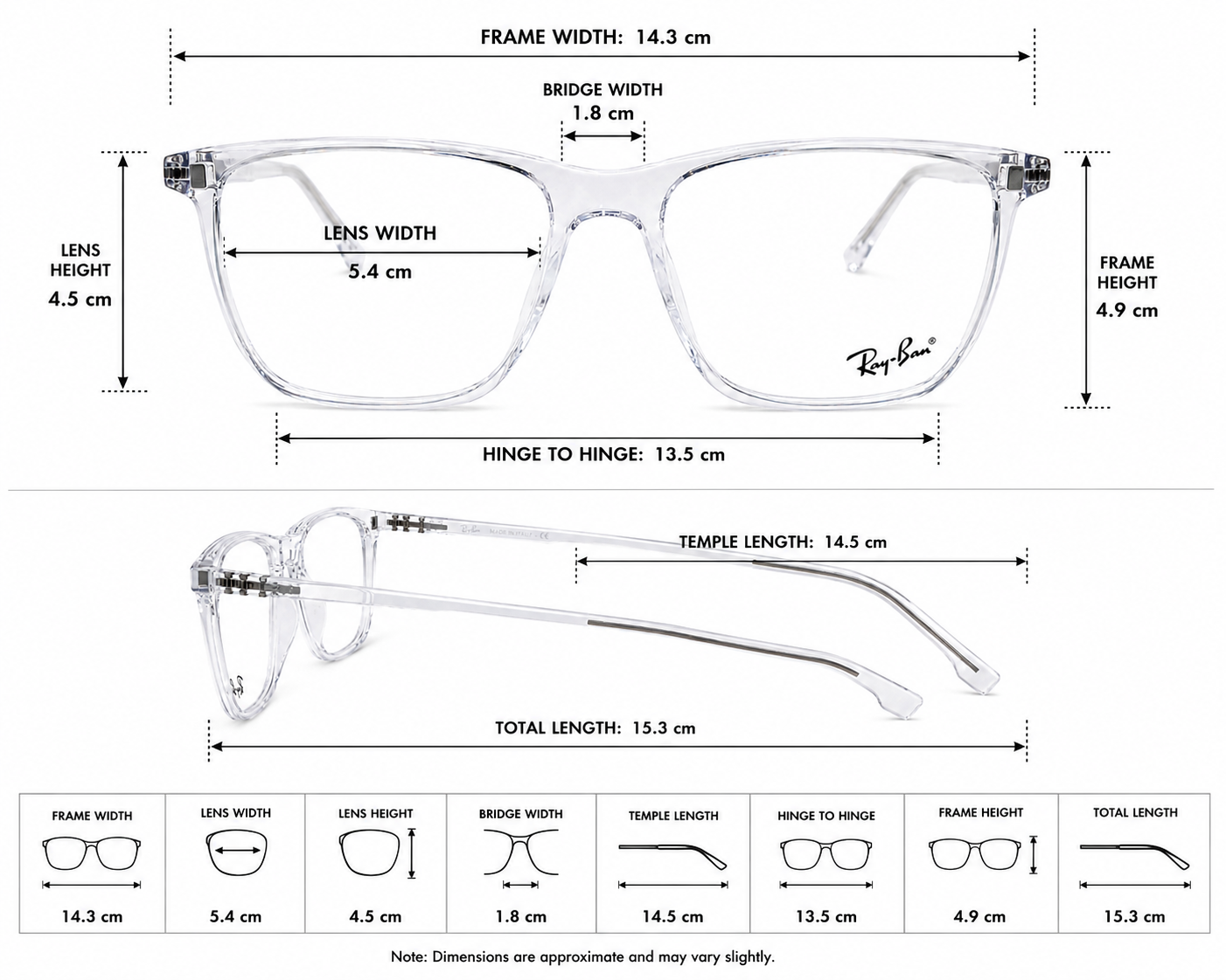 Magnetic Clip-On Eyeglasses – Transparent Frame