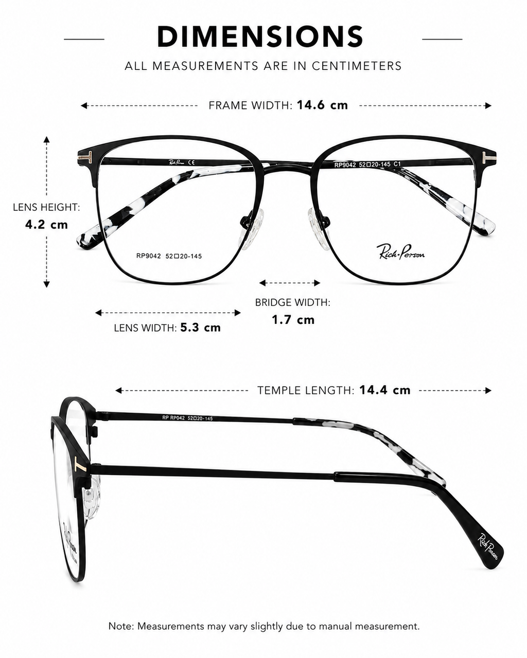 Rich Person RP9042 Metal Eyeglasses