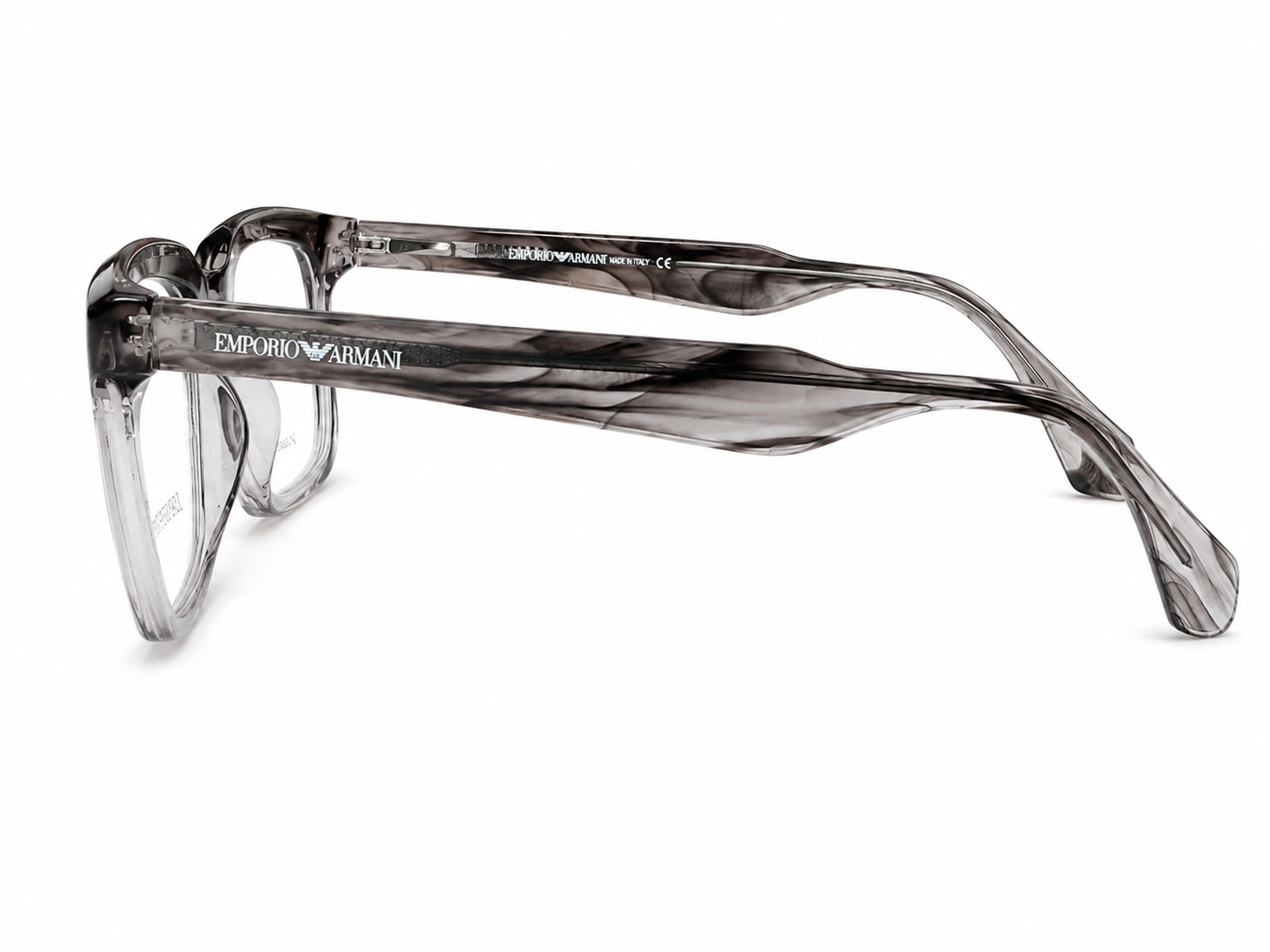 Premium Square Eyeglasses – Transparent Smoke Grey Frame | 53-17-149