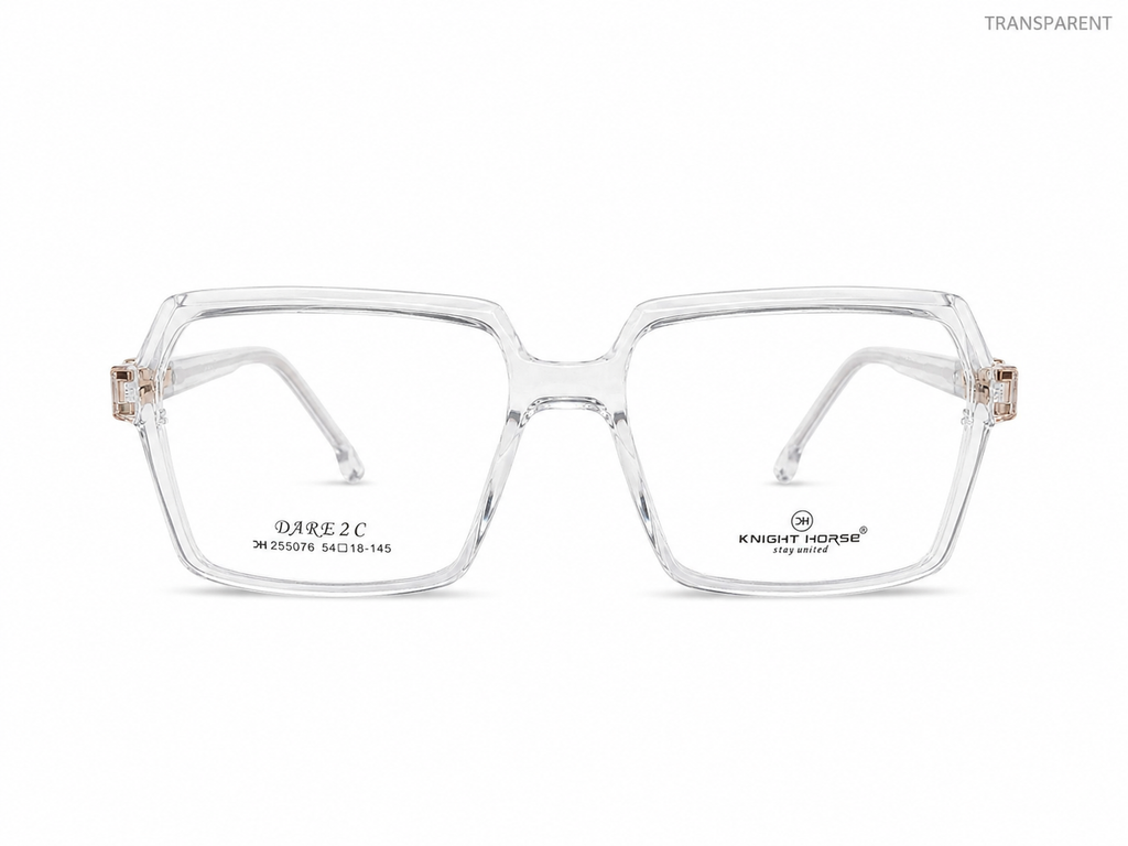 Premium Geometric Square Eyeglass Frame – Lightweight Plastic Optical Glasses for Men & Women