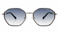 Geometric Metal Frame Sunglasses