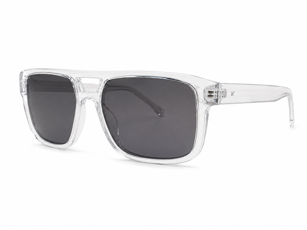 Clear Transparent Square Sunglasses For Men & Women